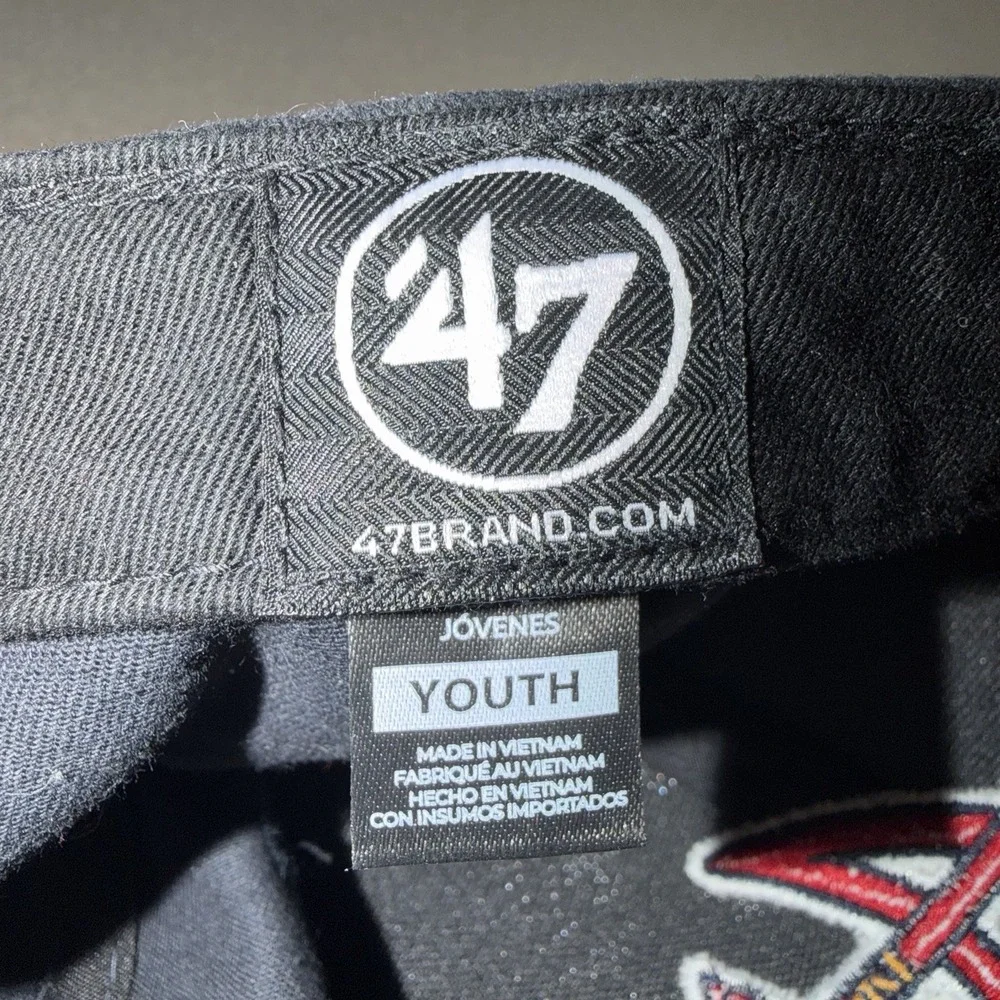 Atlanta Braves MLB 47 Brand Youth Kids Adjustable Baseball Hat NWOT